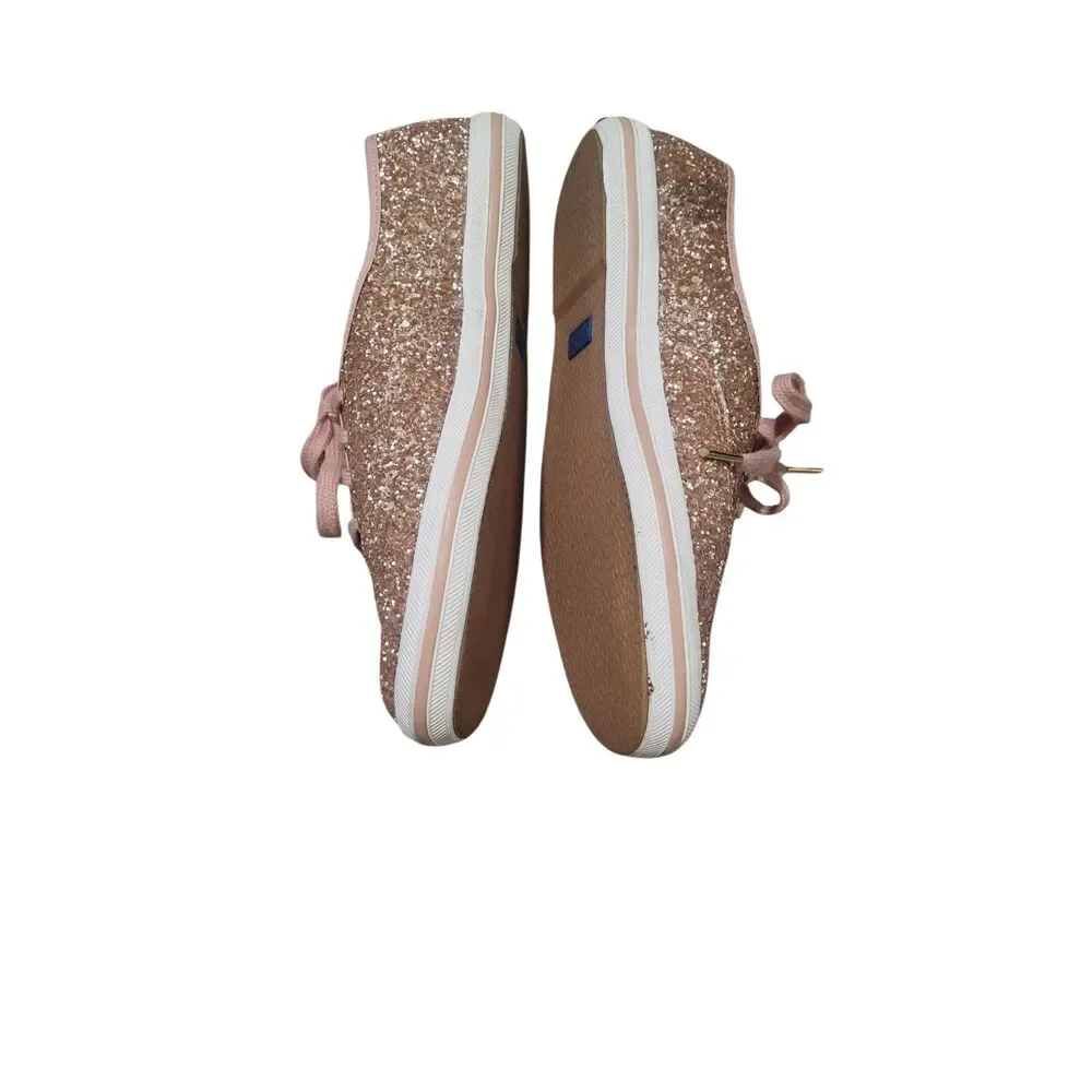 Kate Spade x Keds Pink Glitter Sneakers